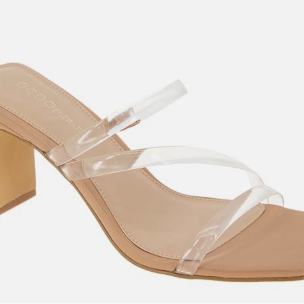 BCBGeneration Women's Fisher Squared Toe Strappy Sandal, gently used, worn once